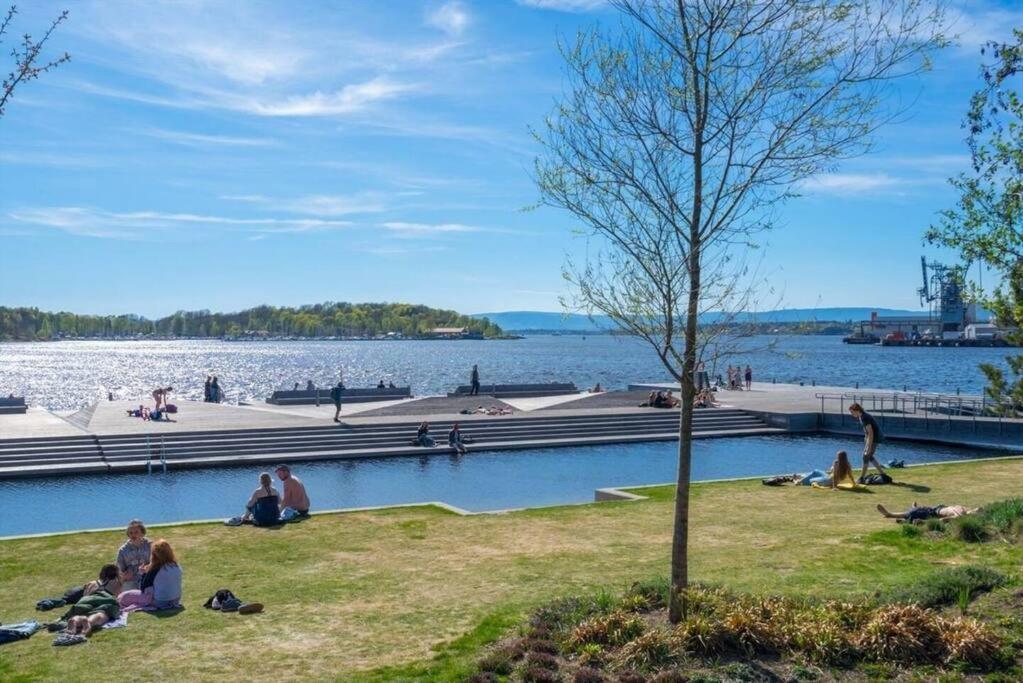 Luxury 2-Bedroom Apartment With Seaview In Oslo City Center Extérieur photo